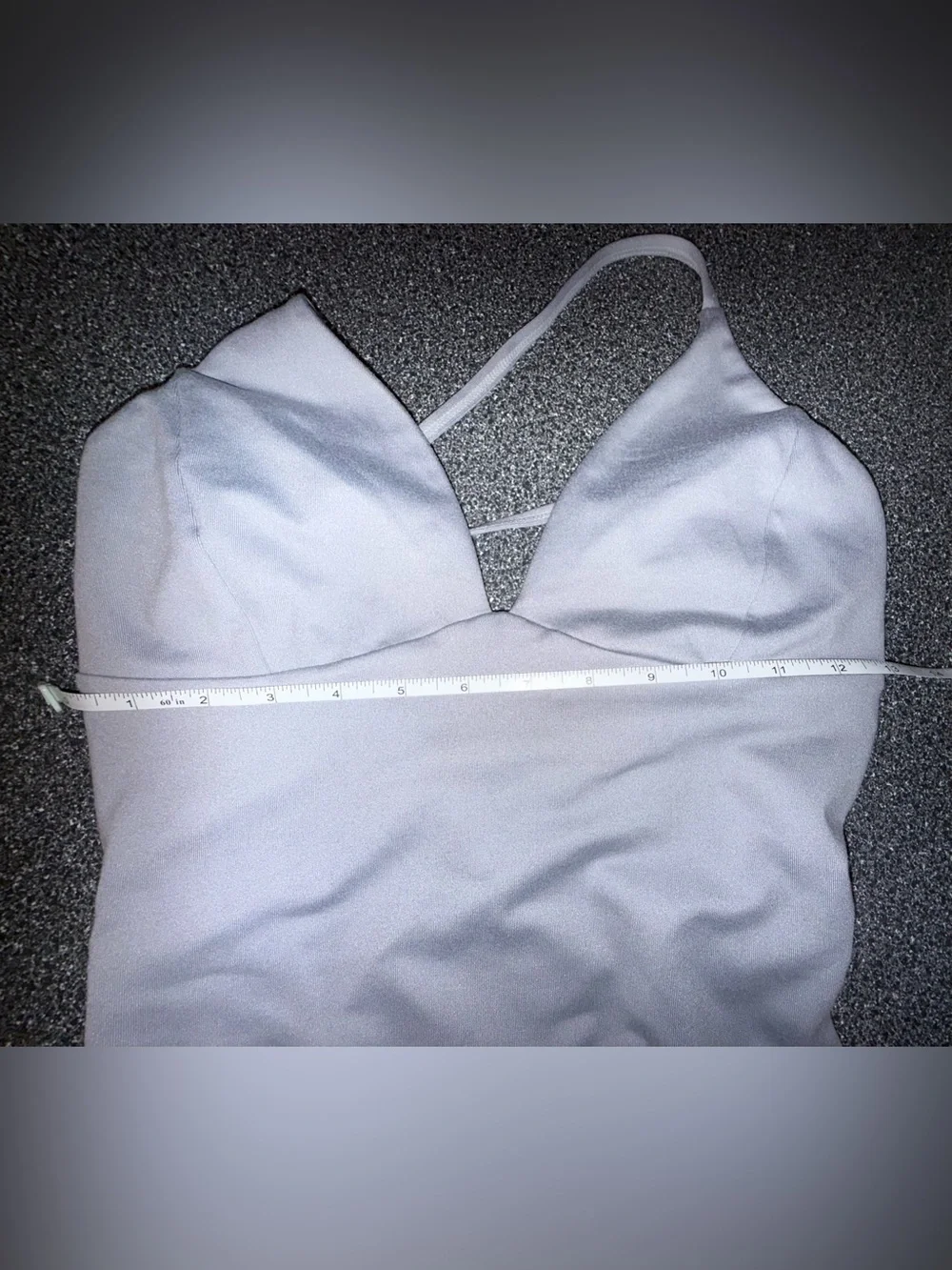 Jo & Jax Gray Dance Leotard with Cross-Back Straps Size Adult Small